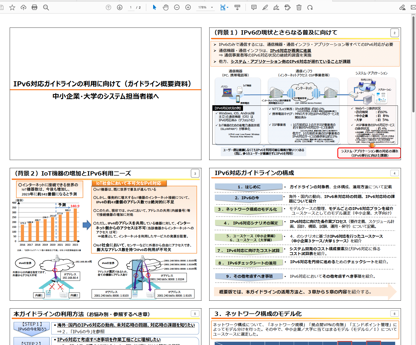 screenshot02 IPv6対応ガイドラインの利用に向けて